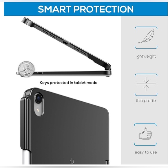 Keyboard Case for iPad Mini 7 (2024) & Mini 6 (2021) Wireless Case with Keyboard - Picture 4 of 6